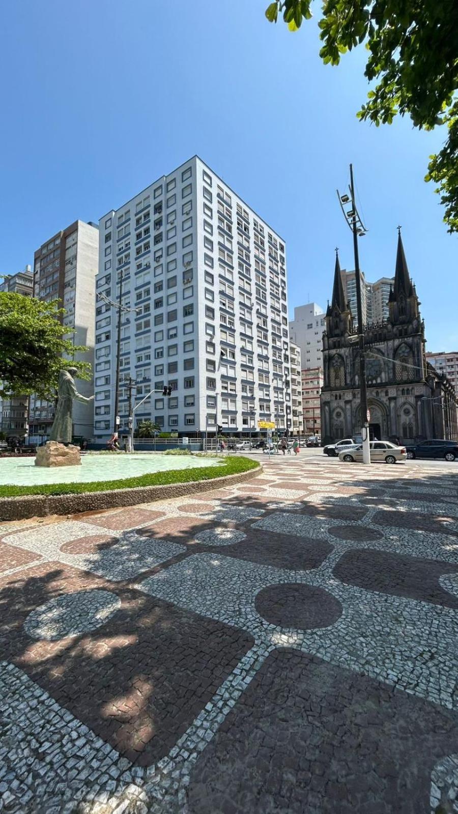 Apartamento Frente A Praia Do Embare Santos Ngoại thất bức ảnh